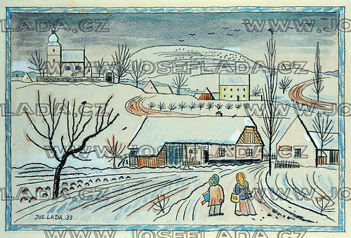 Vrány letí (Vesnice v zimě) 1933