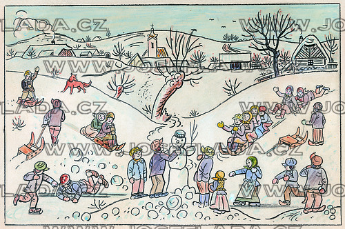 Dětské hry v zimě 1936 (1)